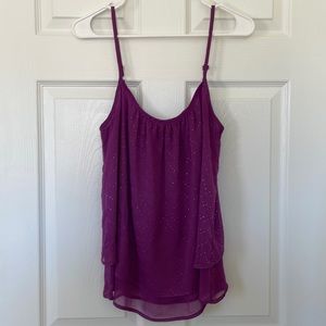 Purple, sparkle tank. M